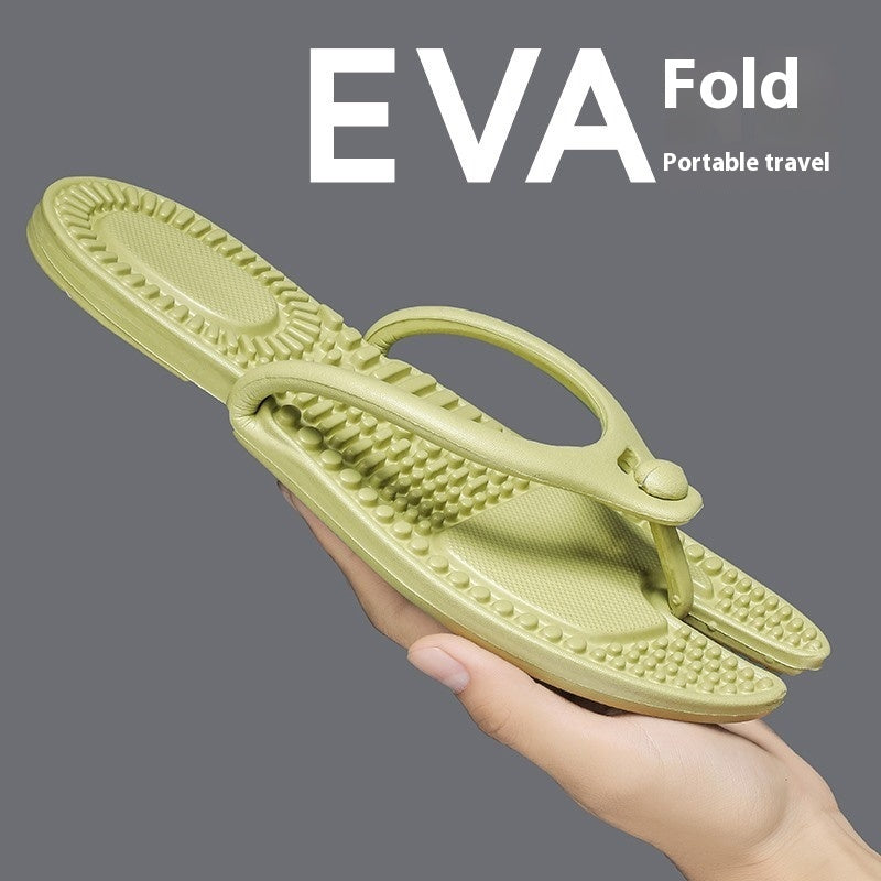 Chanclas plegables de viaje para parejas de talla grande