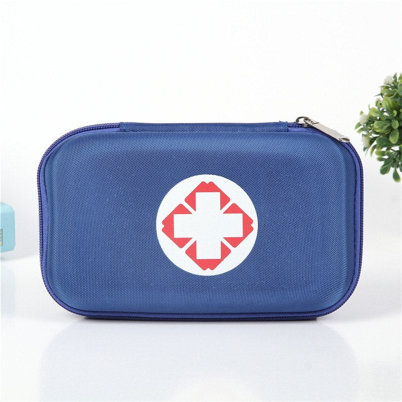 Botiquín de primeros auxilios portátil para viajes al aire libre, bolsa de medicamentos, mini caja médica para el hogar, estuche para píldoras de supervivencia de emergencia, bolsa organizadora de almacenamiento
