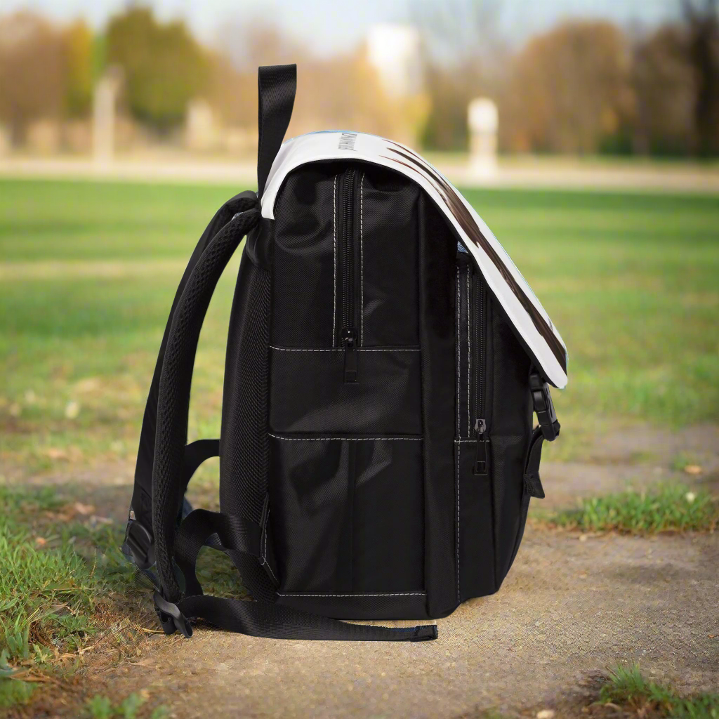"Jesus Has My Back" Unisex Casual Shoulder Backpack, Backpack-Purse (white )