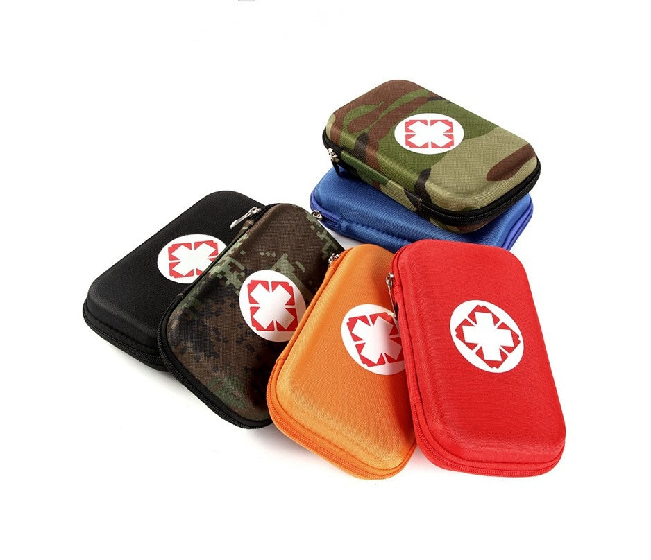 Botiquín de primeros auxilios portátil para viajes al aire libre, bolsa de medicamentos, mini caja médica para el hogar, estuche para píldoras de supervivencia de emergencia, bolsa organizadora de almacenamiento
