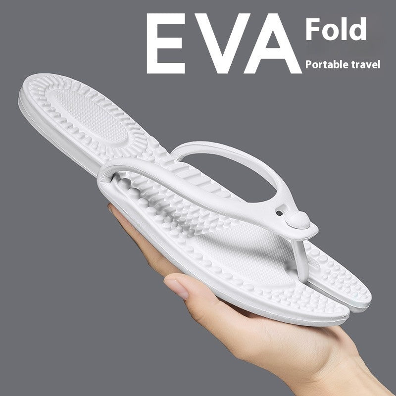 Chanclas plegables de viaje para parejas de talla grande
