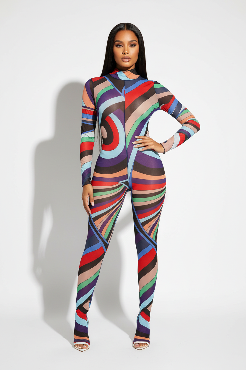 Abstract Jumpsuit
