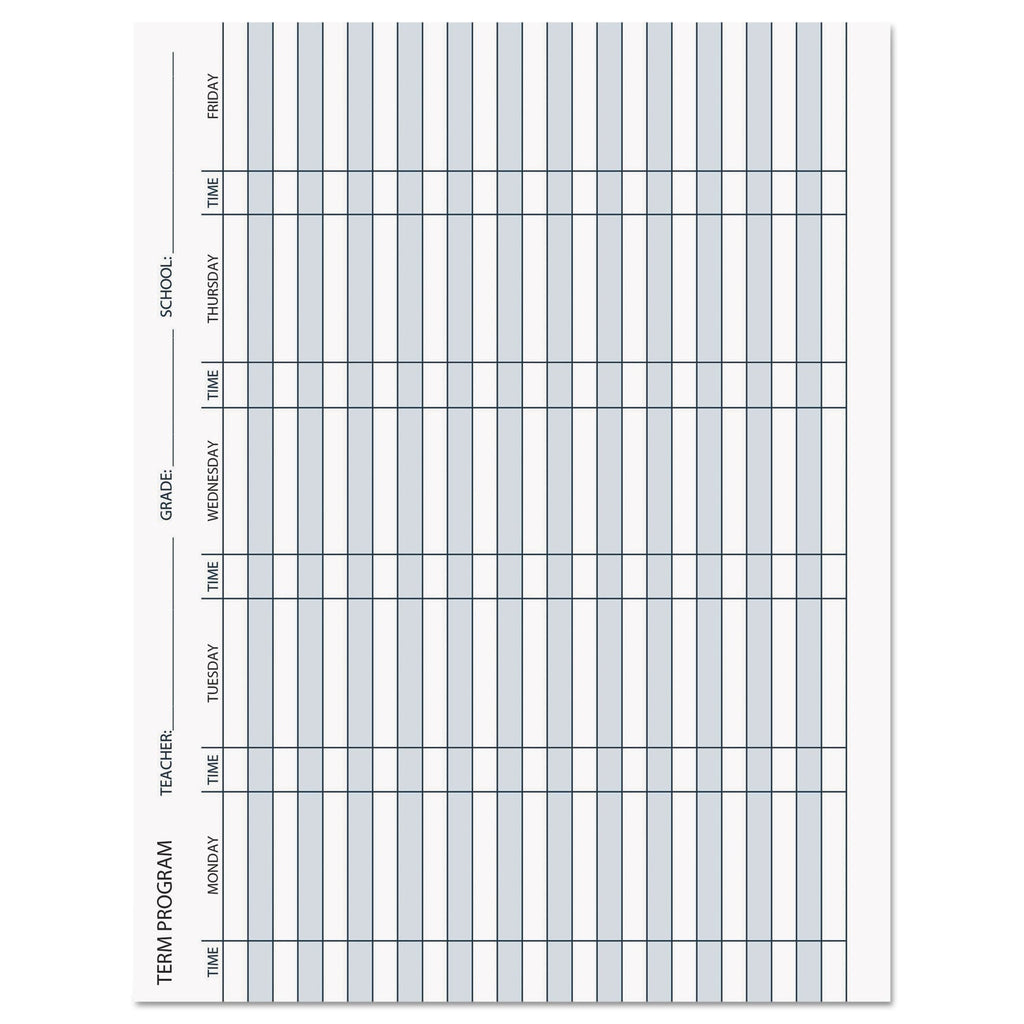 House of Doolittle Recycled Teacher's Planner, Weekly, Two-Page Spread (Seven Classes), 11 x 8.5, Blue Cover