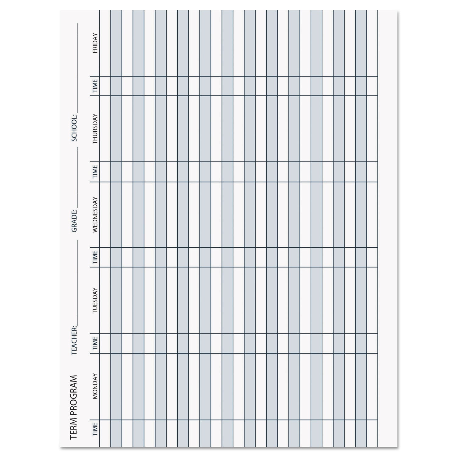 House of Doolittle Recycled Teacher's Planner, Weekly, Two-Page Spread (Seven Classes), 11 x 8.5, Blue Cover