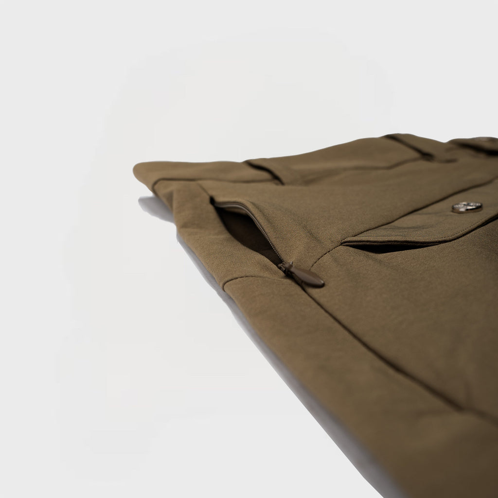 PANTALONES CORTOS DE CARRETERA | CAQUI