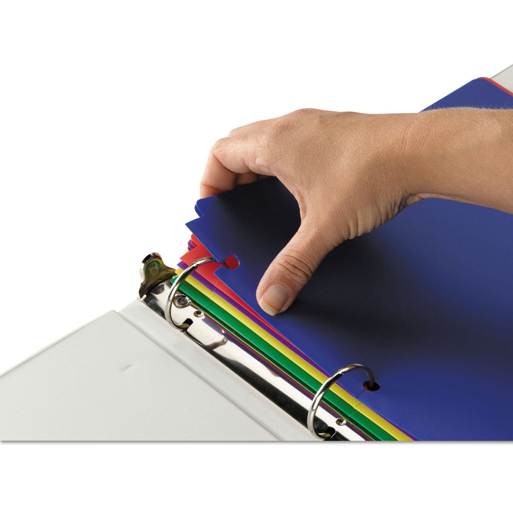 Smead Poly Snap-In Two-Pocket Folder, 50-Sheet Capacity, 11 x 8.5, Assorted, 10/Pack