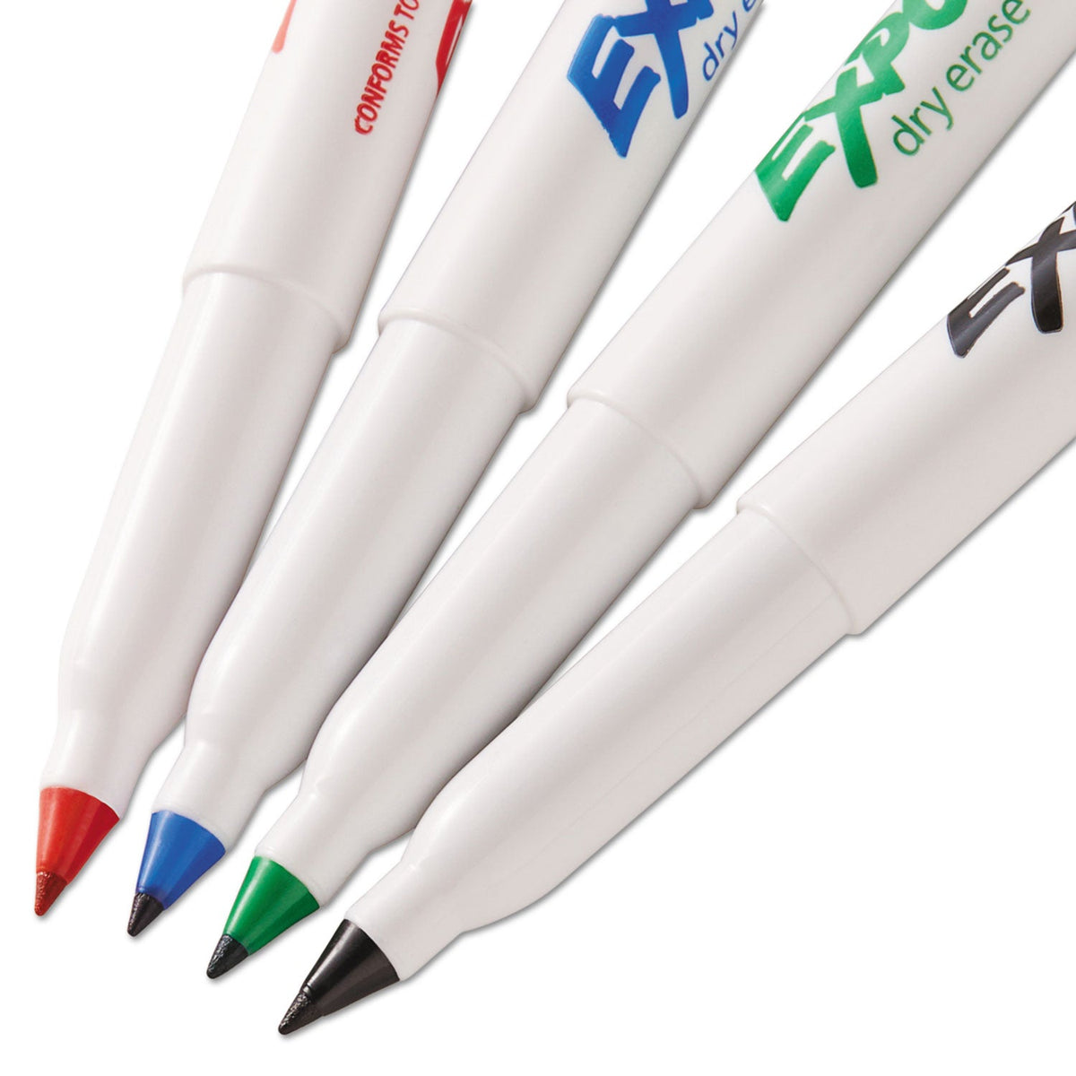 EXPO Low-Odor Dry Erase Marker Office Value Pack, Extra-Fine Needle Tip, Assorted Colors, 36/Pack