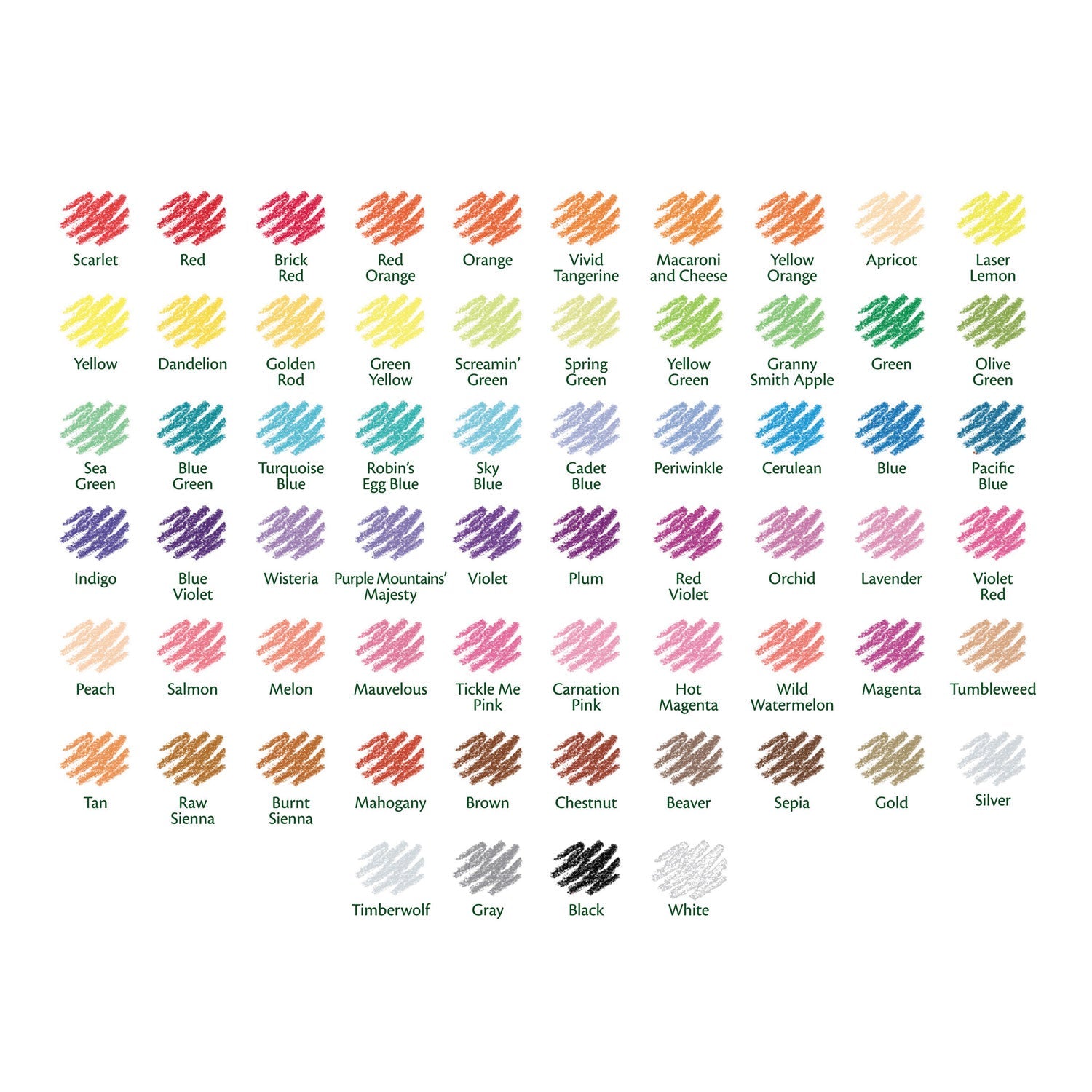 Crayola Short Colored Pencils Hinged Top Box with Sharpener, 3.3 mm, 2B (#1), Assorted Lead/Barrel Colors, 64/Pack