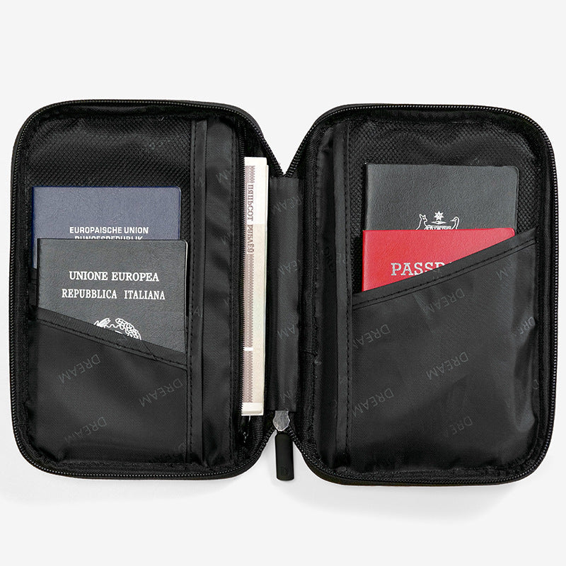 Bolsa sencilla para guardar pasaporte e identificación de viaje