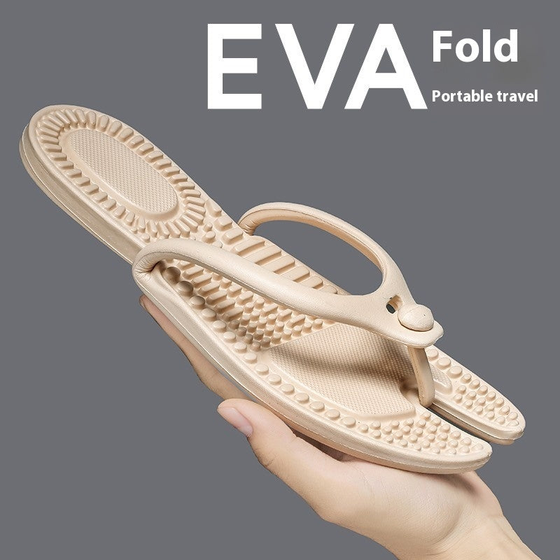 Chanclas plegables de viaje para parejas de talla grande
