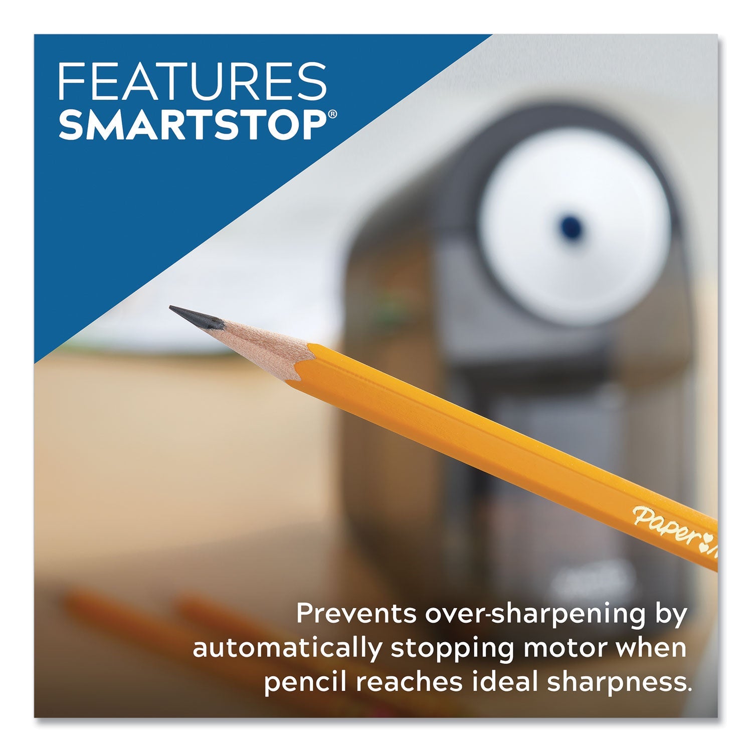 X-ACTO Model 1675 TeacherPro Classroom Electric Pencil Sharpener, AC-Powered, 4 x 7.5 x 8, Black/Silver/Smoke