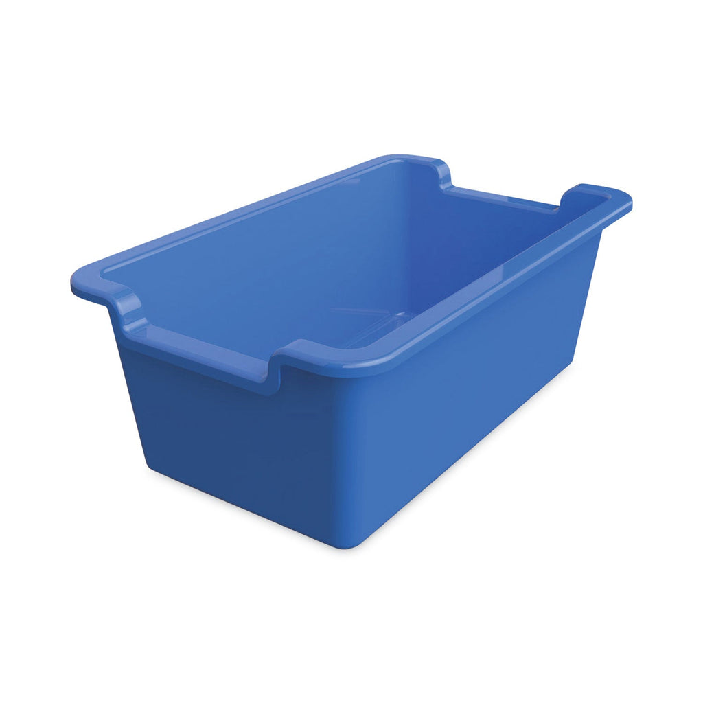 deflecto Antimicrobial Rectangle Storage Bin, Blue