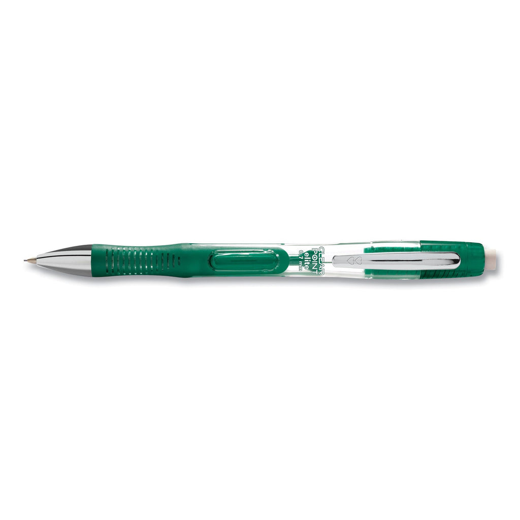 Paper Mate Clearpoint Elite Mechanical Pencils, 0.7 mm, HB (#2), Black Lead, Blue and Green Barrels, 2/Pack