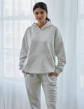 Sudadera unisex con capucha básica gris nube