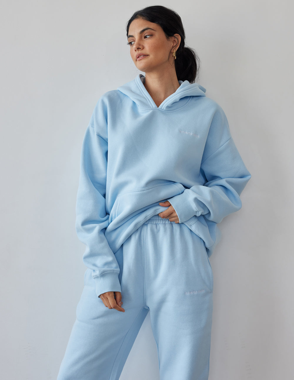 Sudadera con capucha unisex Basics Dream Blue