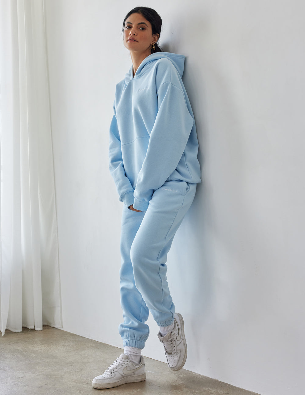 Sudadera con capucha unisex Basics Dream Blue