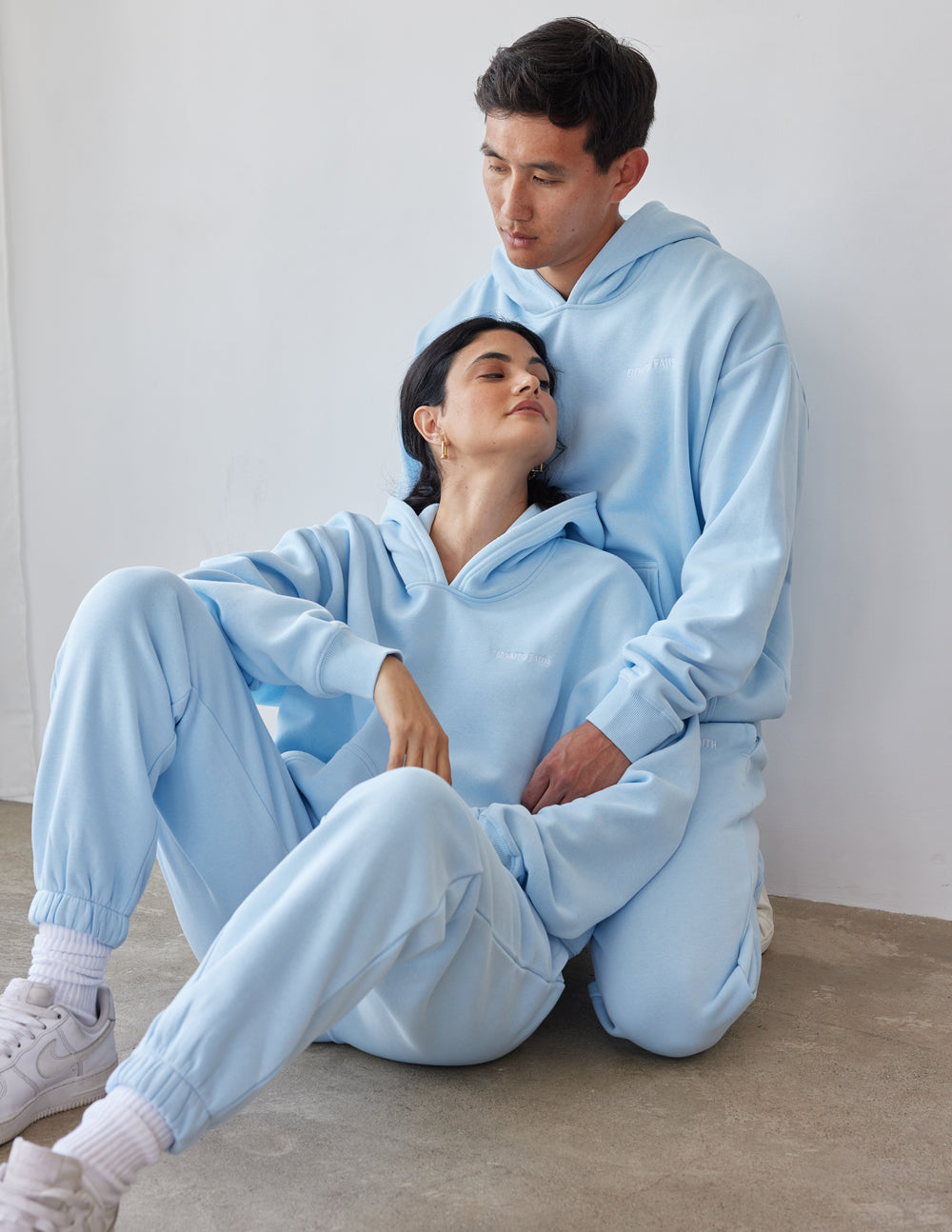 Sudadera con capucha unisex Basics Dream Blue