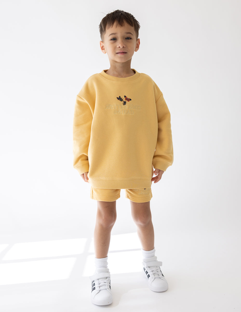 Sudadera de cuello redondo para niños Better Days Butterfly