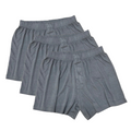 Calzoncillos bóxer de bambú viscosa/algodón para hombre, color gris carbón - paquete de 3