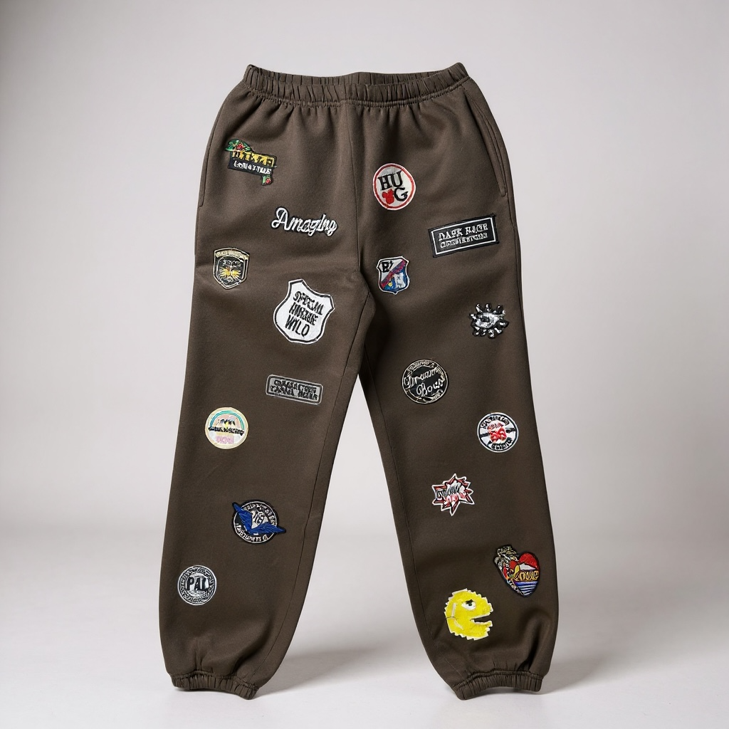 Los joggers de parches múltiples