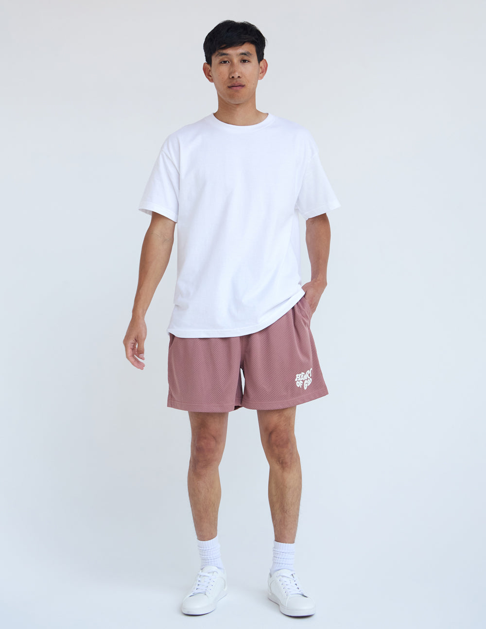 Short de malla unisex con el Corazón de Dios