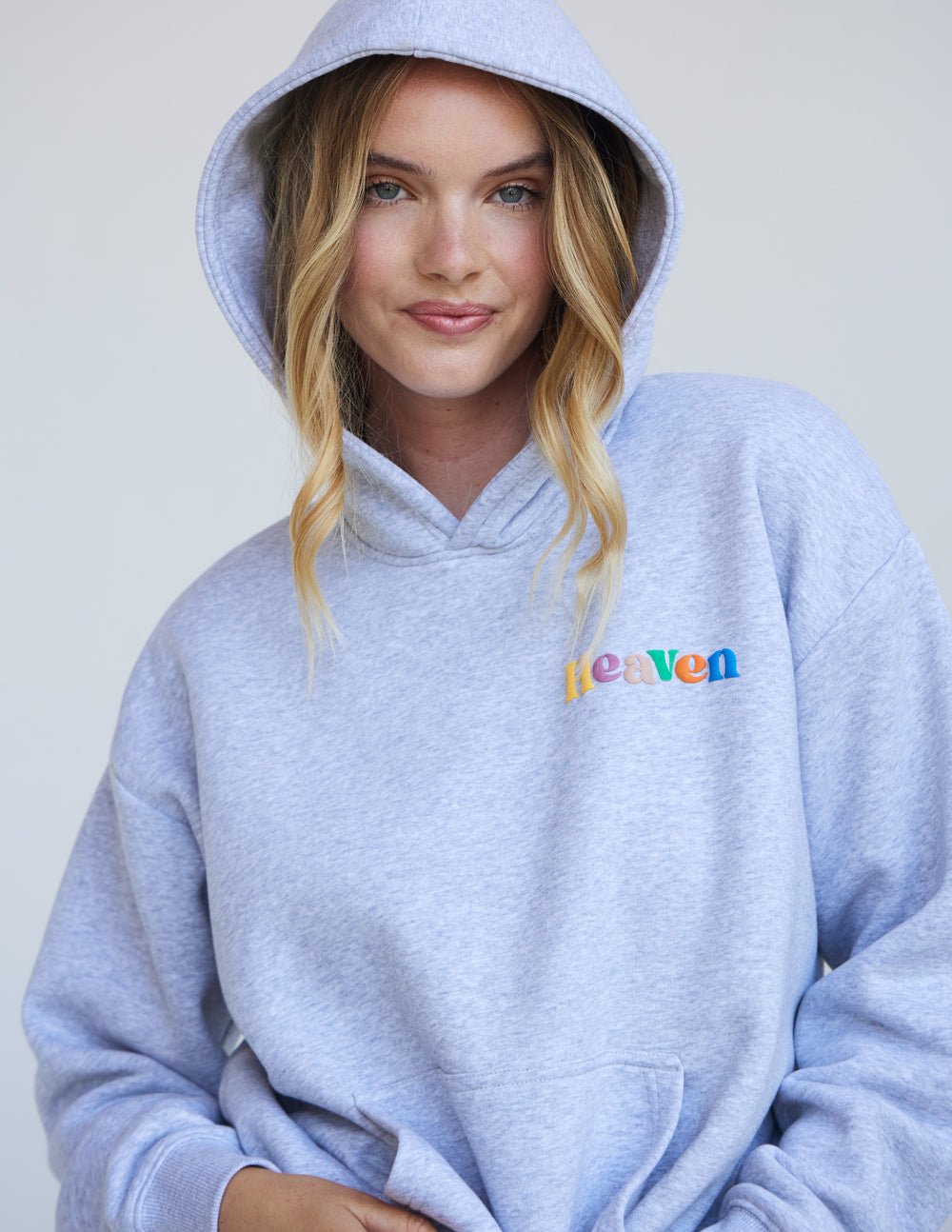 Sudadera con capucha unisex Heaven Heather Grey