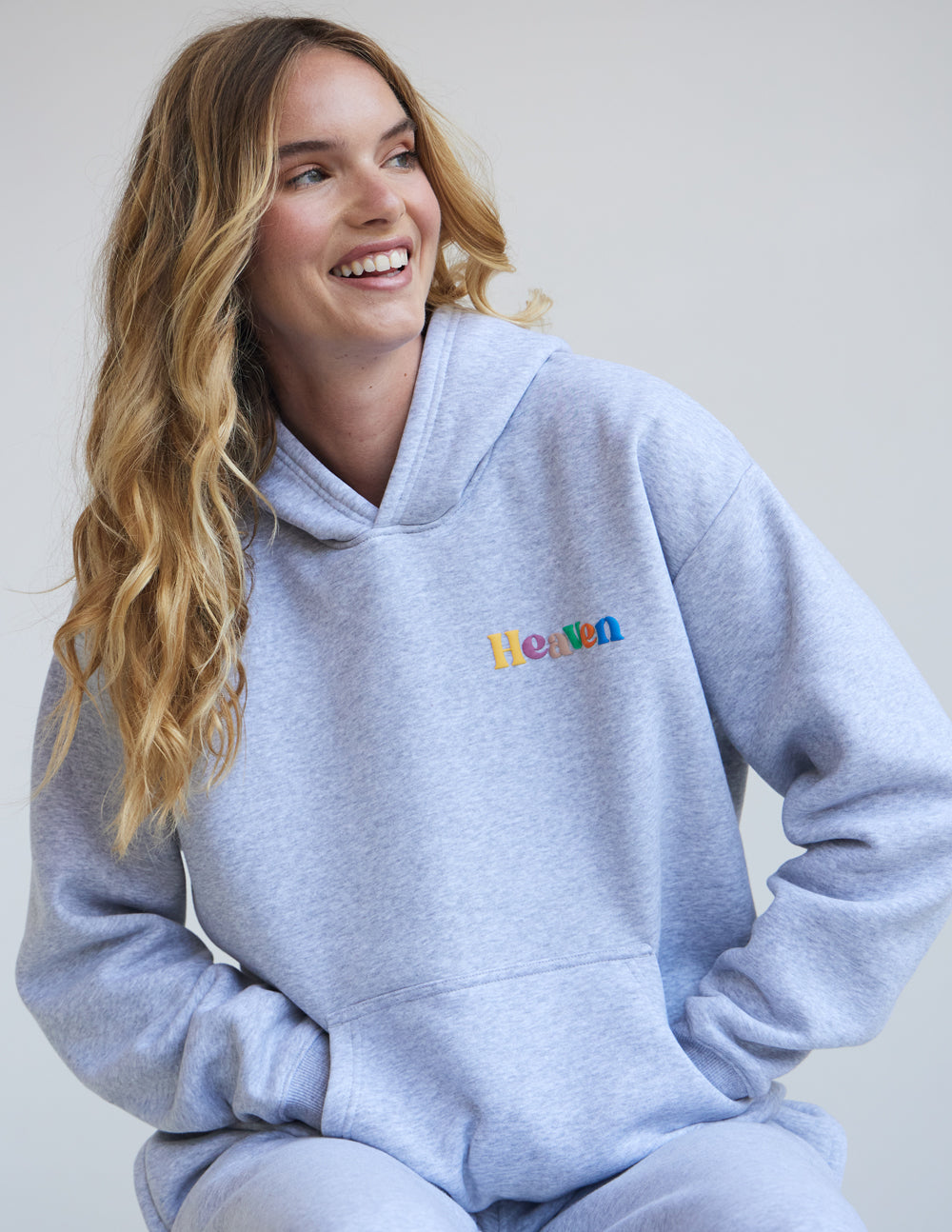 Sudadera con capucha unisex Heaven Heather Grey