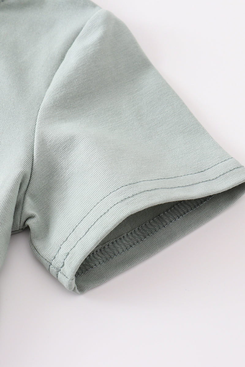 Conjunto de pantalones cortos con nudo francés Green Farm