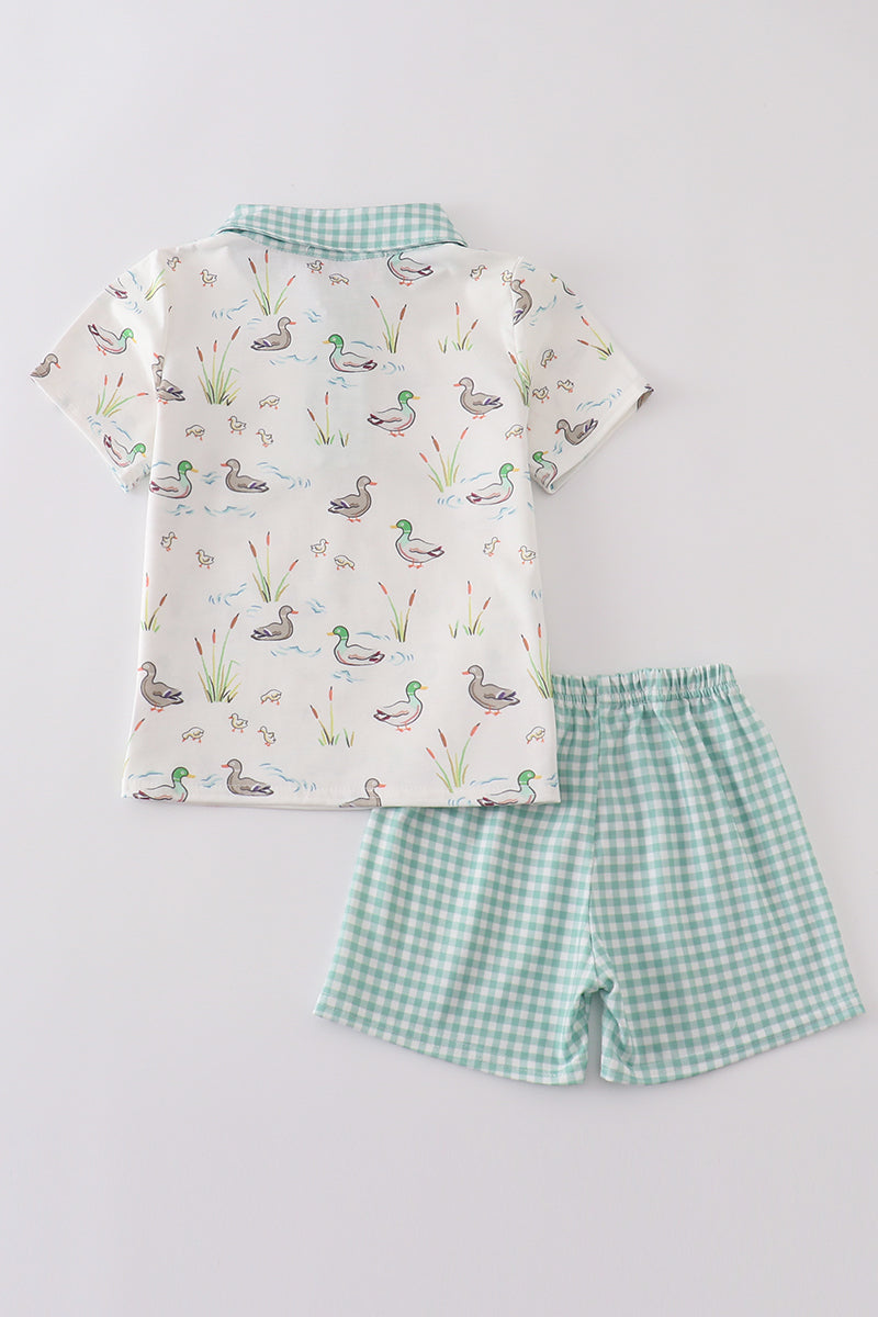 Conjunto de shorts Mallard en salvia