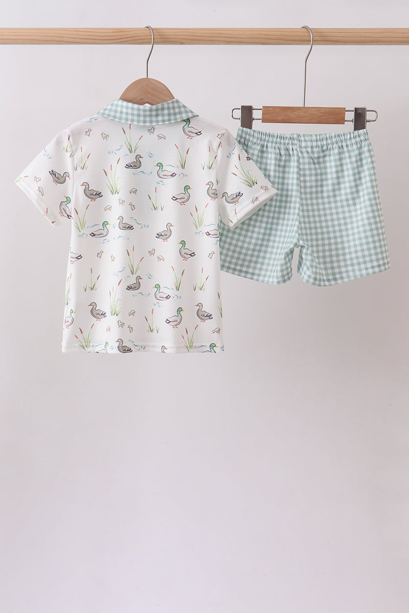 Conjunto de shorts Mallard en salvia