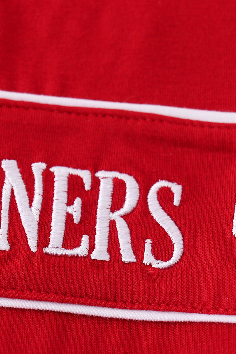 Conjunto de niño bordado Red Sooners