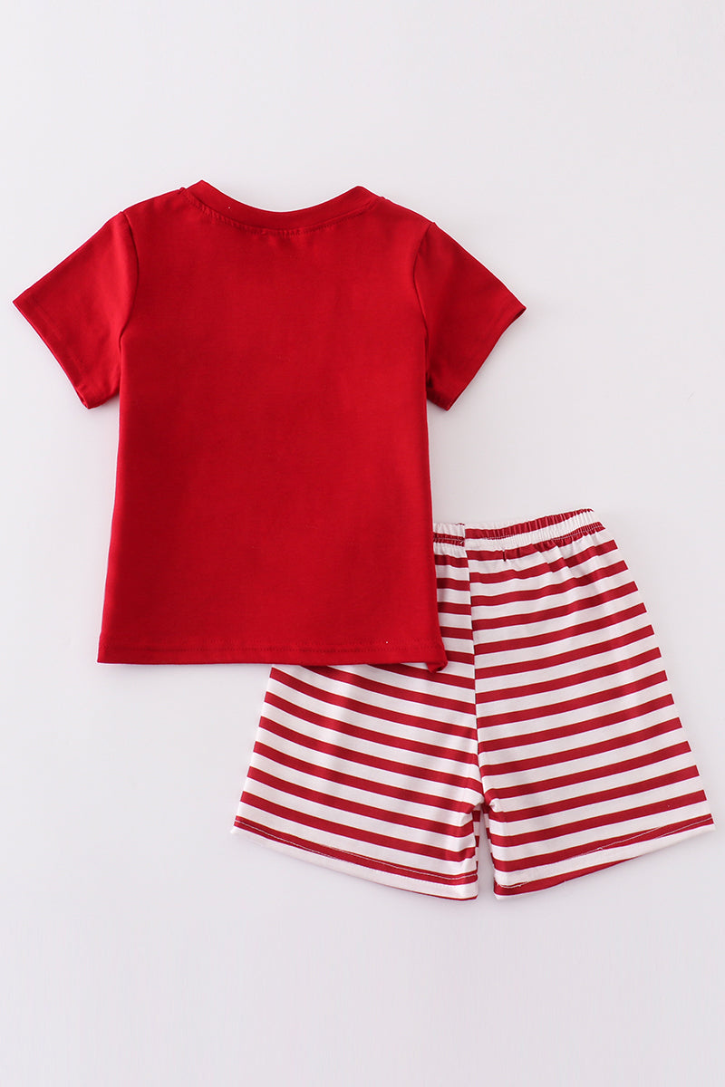 Conjunto de niño bordado Red Sooners