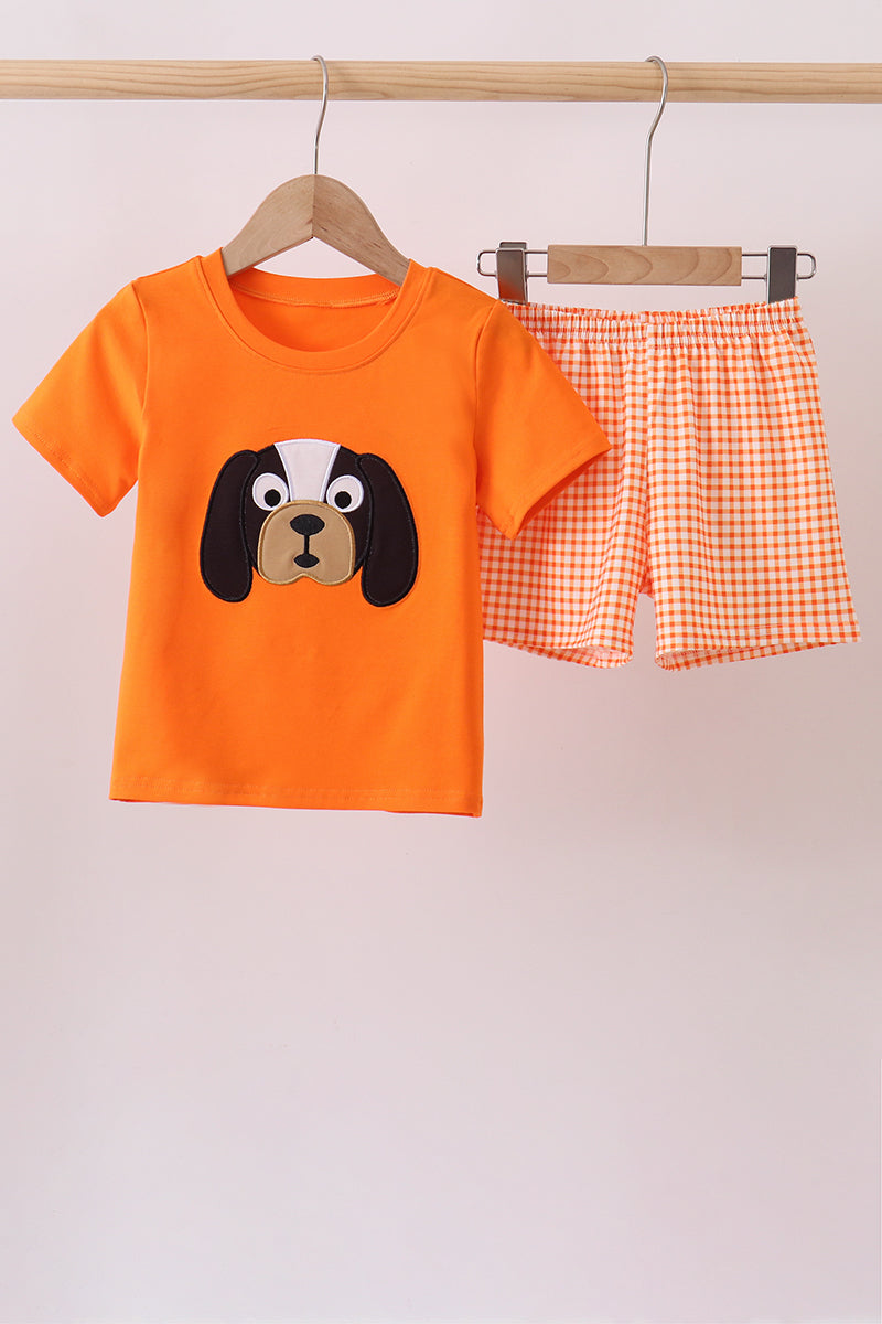 Juego de apliques de perro naranja de Tennessee