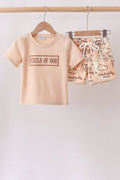 Conjunto de shorts bordados "Hijo/a de Dios"