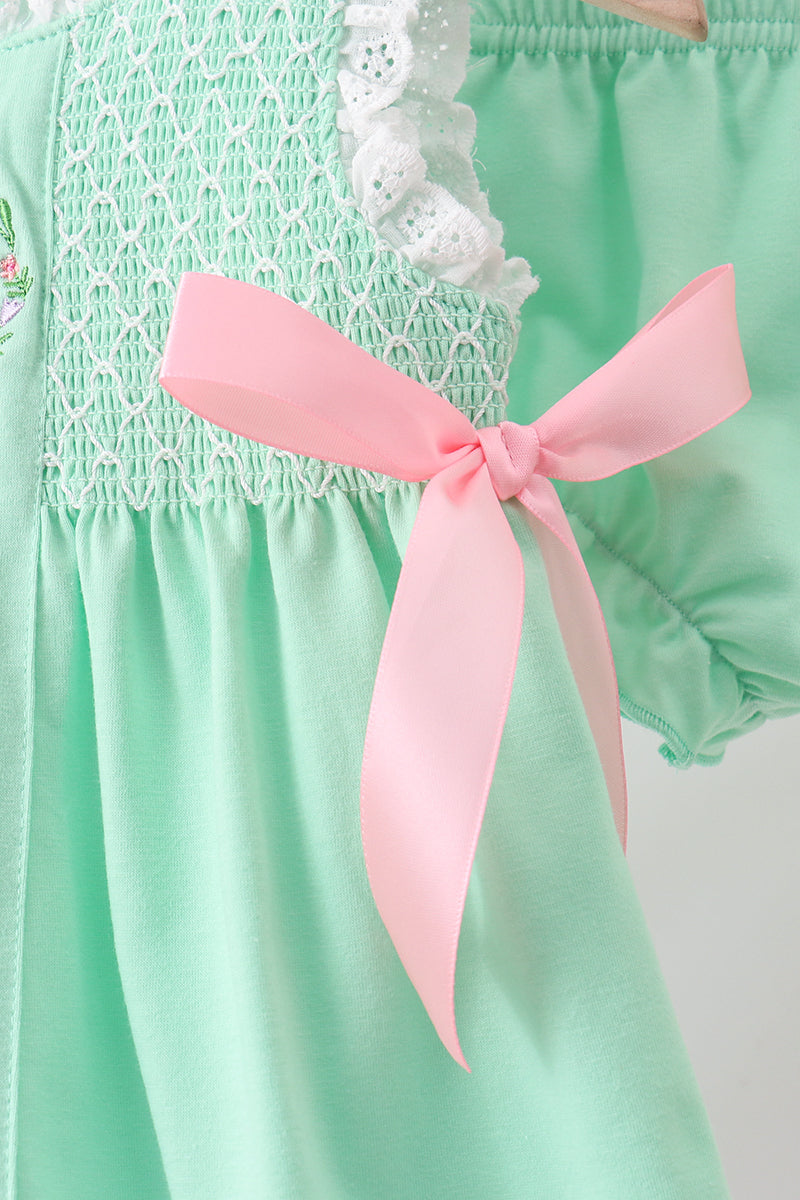 Conjunto bombacho smock Mariposa Verde