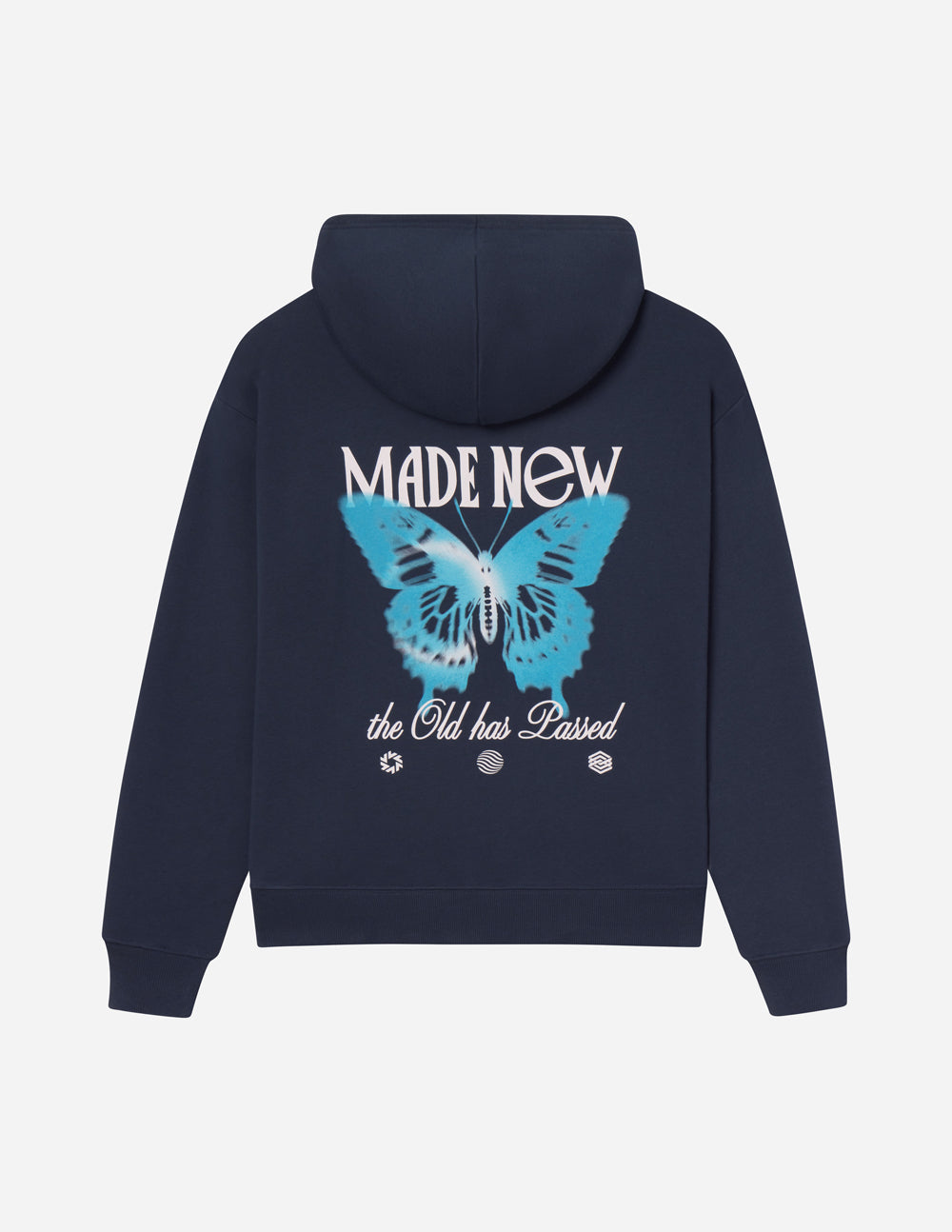 Sudadera unisex con diseño de mariposa renovado