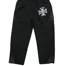 MIXED EMOTIONS Pants Rhinestone Logo