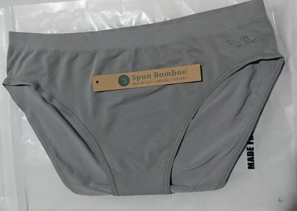 Nueva ropa interior estilo braga de pierna alta de bambú/algodón para mujer