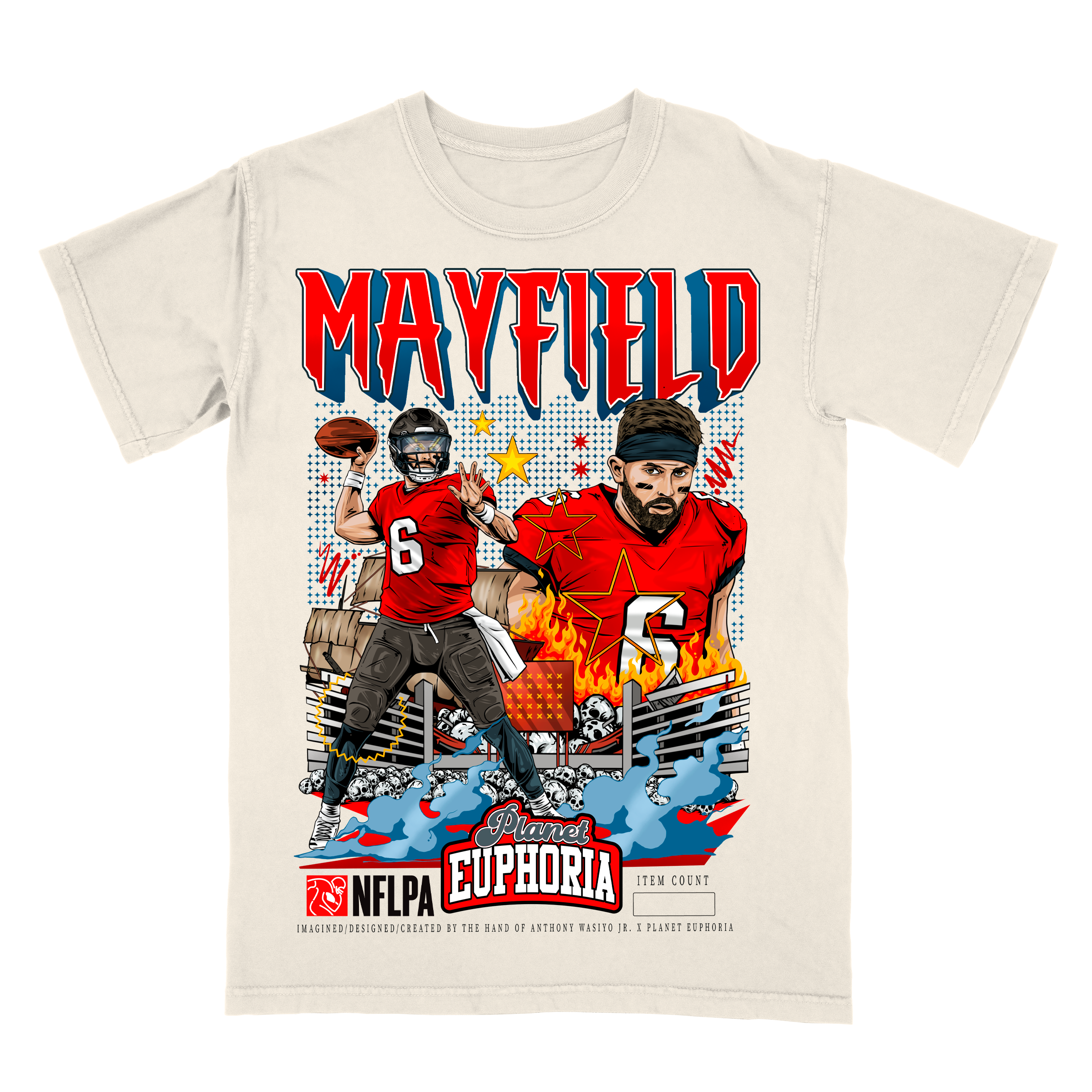 Youth Baker Mayfield V2 Limited Edition NFL Player Graphic T-Shirt