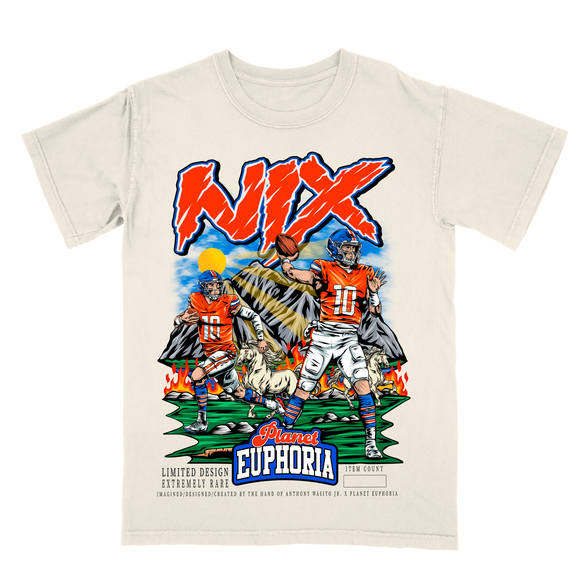 Youth Bo Nix Limited Edition NFL Player Graphic T-Shirt