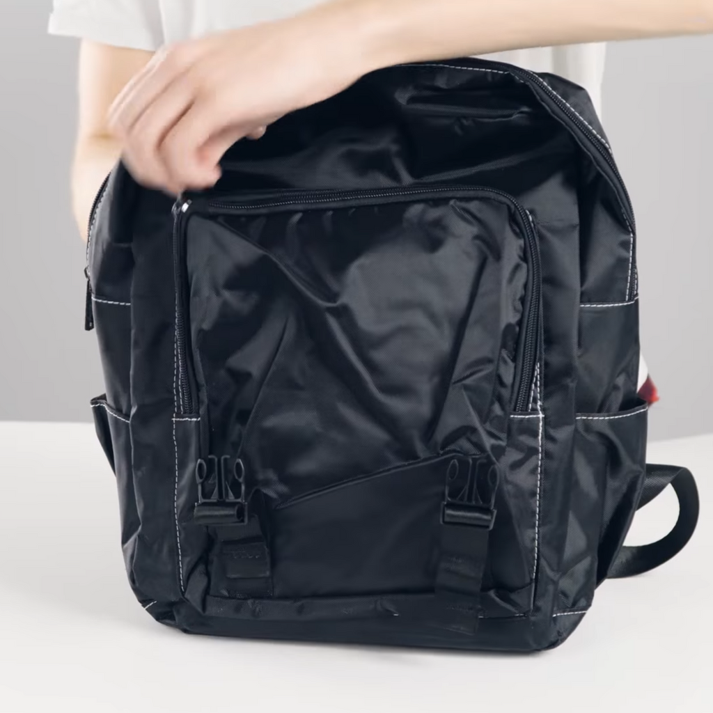 "Jesus Has My Back" Unisex Casual Shoulder Backpack, Backpack-Purse (grey)
