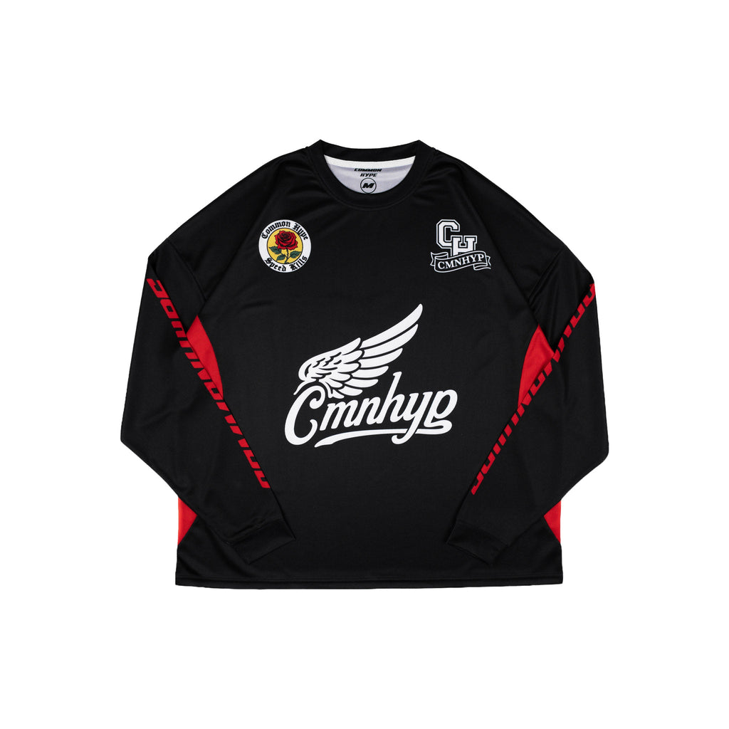Common Hype Speed Kills Long Sleeve Racing Jersey Black