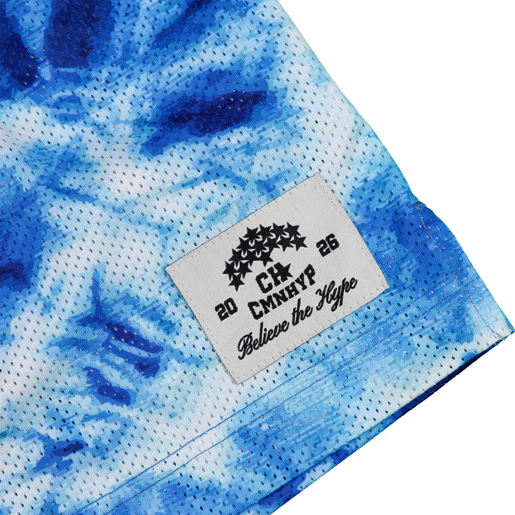 Common Hype Aura Malla Tie Dye Short Cobalto