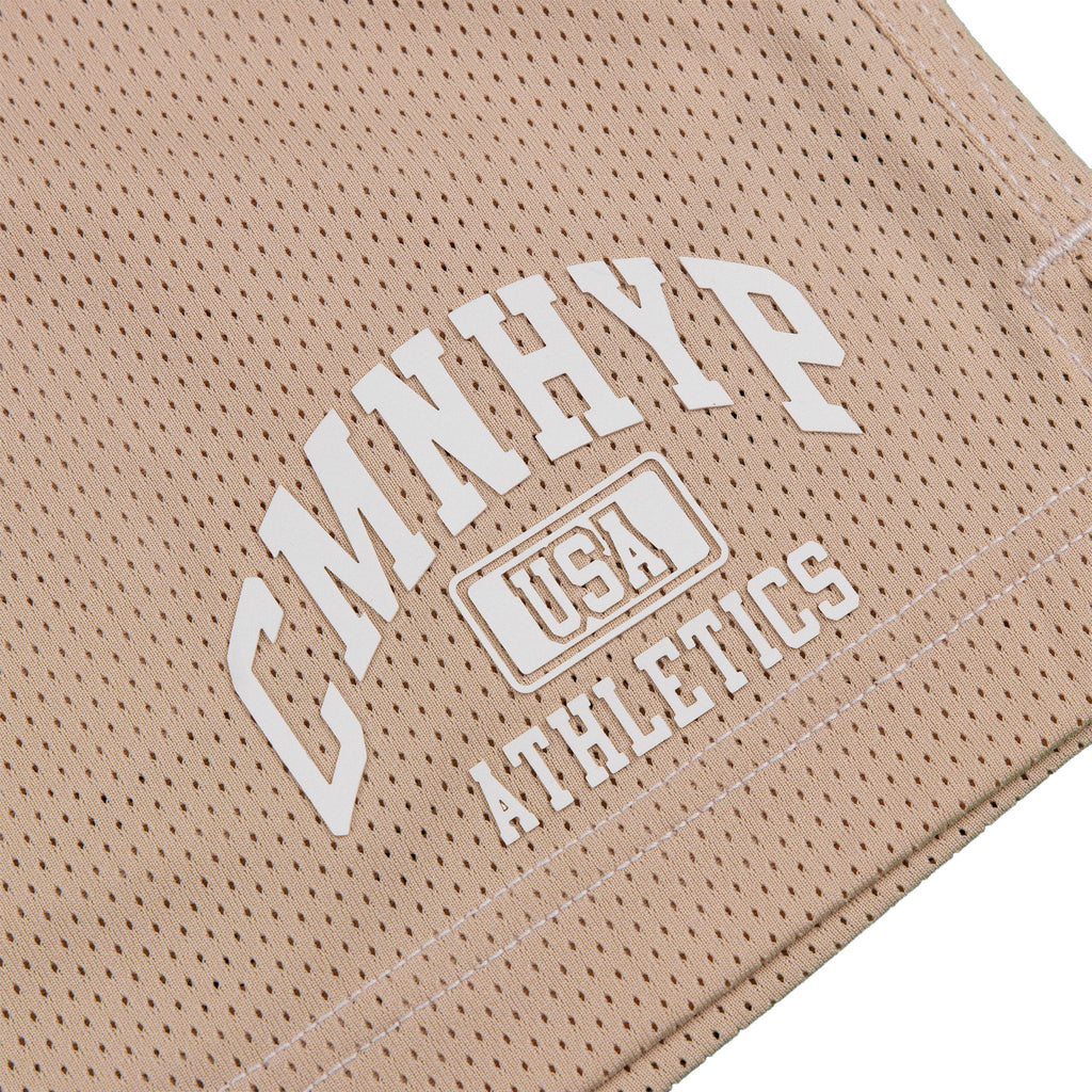 Common Hype Athletics Pantalón Corto Malla Contraste Crema