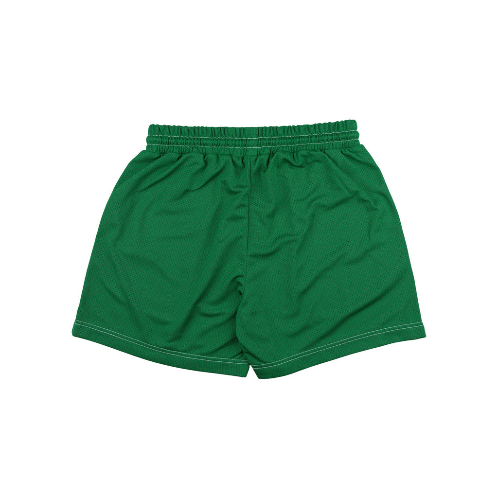 Common Hype Athletics Shorts de Malla en Contraste Verde Pino