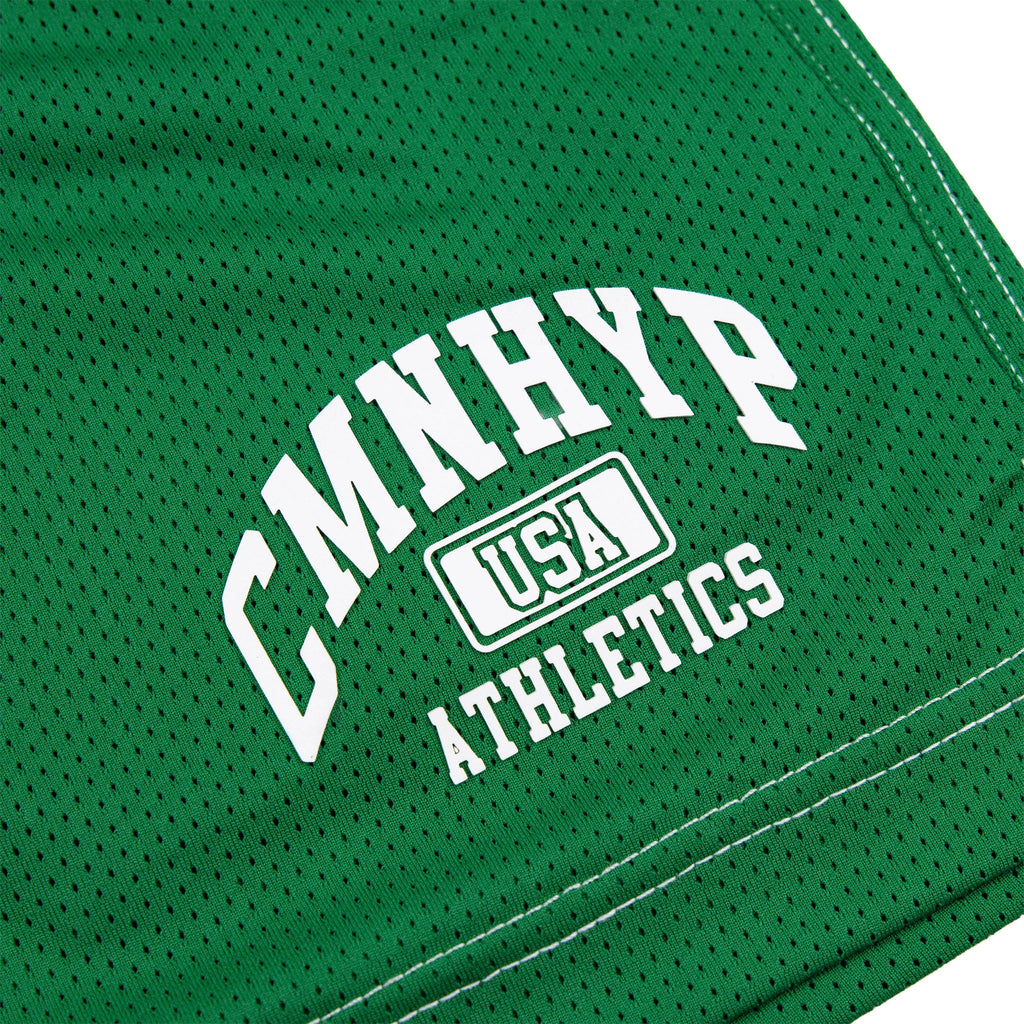 Common Hype Athletics Shorts de Malla en Contraste Verde Pino