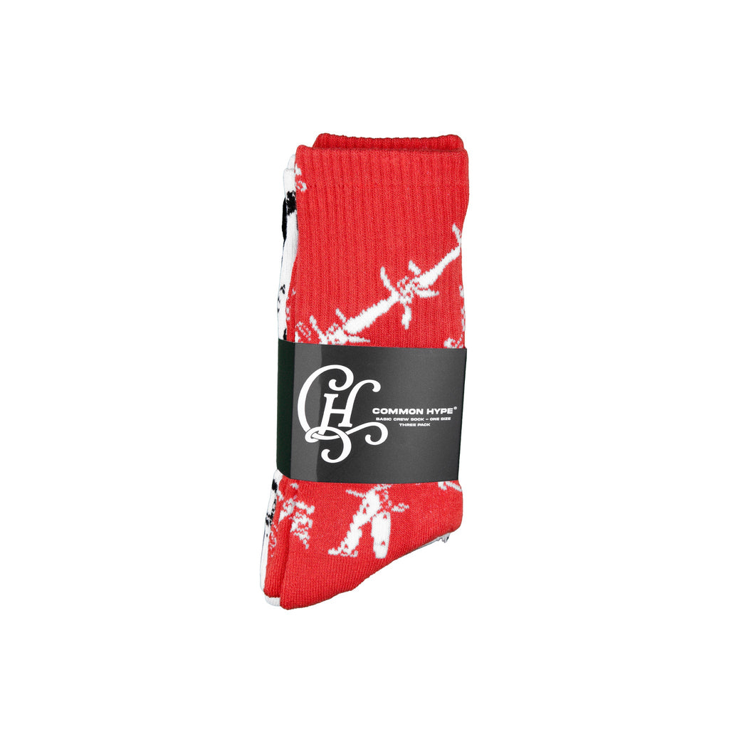 Common Hype Barbwire Calcetines de Varios Colores (Paquete de 3)