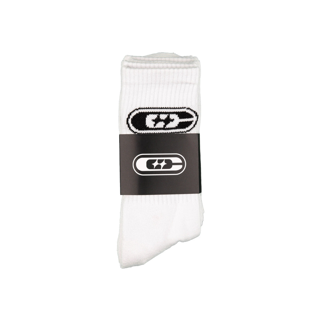 Calcetines Common Hype Double Star Blancos (Paquete de 3)