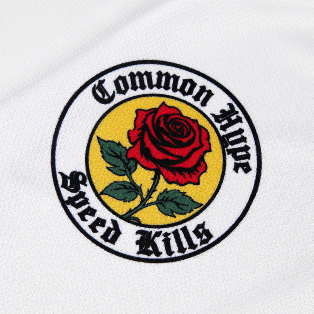 Common Hype Speed Kills Long Sleeve Racing Jersey White