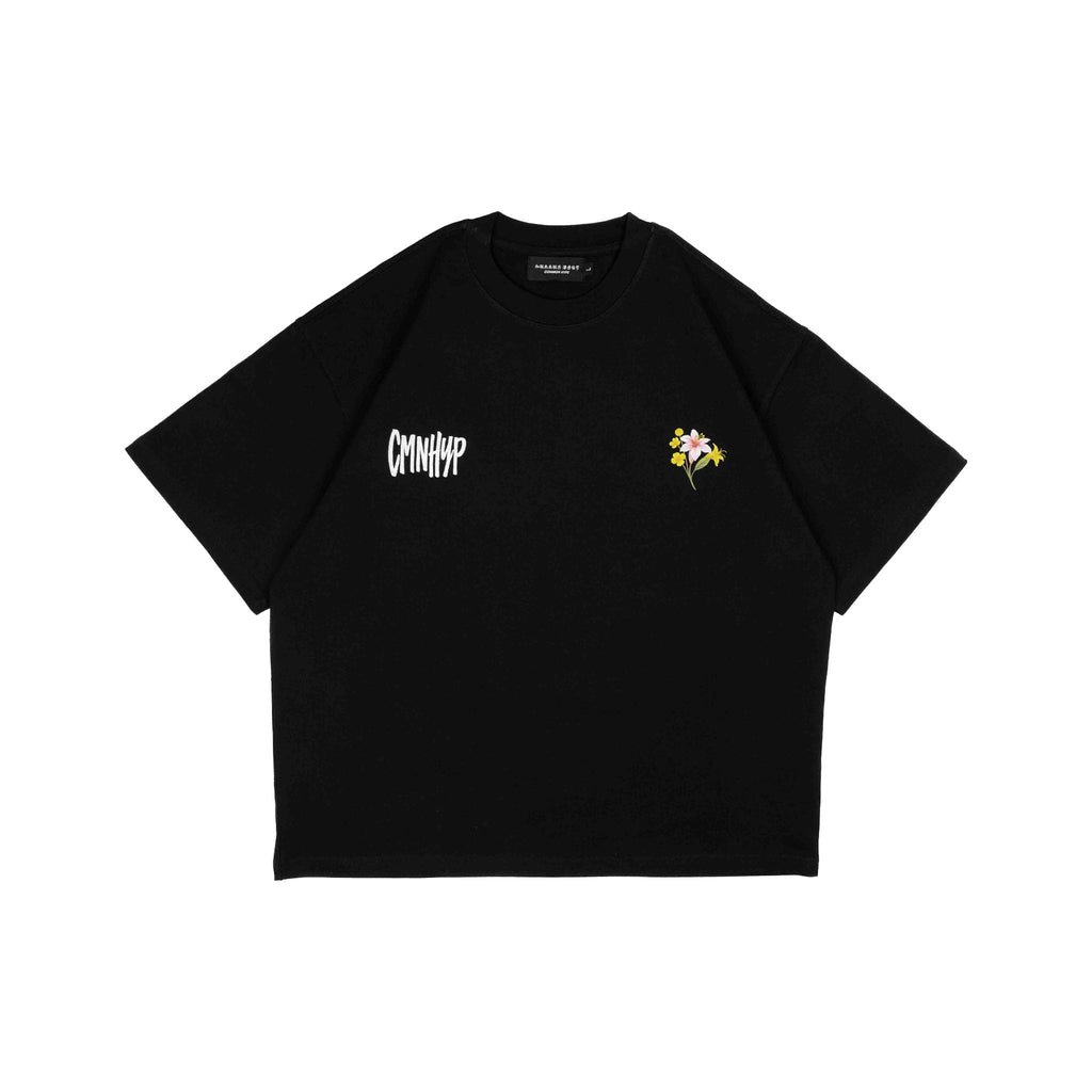 Camiseta Common Hype Bouquet Negra